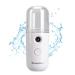 Brookstone Portable Nano Facial Mister | Compact Facial Mister Spray Bottle with 30ml Distilled Water Tank for One Touch Hydrating Face Mist | USB Rechargeable Facial Mist Spray