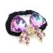 LaMignonne Glitter Purple Rhinestone Hair Tie with Bowknot for Women and Girls - Elastic Ponytail Holder Hair Accessory - Buy Online on GoSupps.com