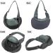 Small Dog Puppy Sling Carrier: Lightweight Hands-Free Pet Carry Bag - Adjustable Shoulder Sling with Pocket & Collar Hook - Black (Under 2kg) - Buy Online on GoSupps.com