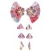Gadpiparty 1 Pair Hair Jewelry Hair Clips for Girls Japanese Style Barrette Flower Tassel Hairpin Fan Barrettes Hair Accessories for Girls Hair Clips for Thick Hair Bride Decorate Metal Cloth