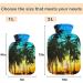 Naanle 2L Hot Water Bottle with Lid - Coconut Palms | Transparent Hot Water Bottle for Menstrual Cramps Relief & Heat Therapy - Buy Online on GoSupps.com
