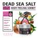 Dead Sea Salt Body Scrub Peeling Sorbet with Aloe Vera & Avocado Oil | Exfoliating Skin Renewing Treatment - Buy Online on GoSupps.com