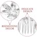 FOMIYES Bridal Hair Comb Clips Wedding Rhinestone Hair Clips Sparkly Hair Piece Elegant Gem Hair Accessories for Women Girls - Buy Online on GoSupps.com