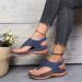 Orthopedic Arch Support Leather Sandals - Wellmesi Diabetic Walking Sandals for Women, Blue 39 - Buy Online on GoSupps.com