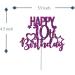 Tenhaisi Glitter Purple Happy 10th Birthday Cake Topper 10 and Fabulous Cake Topper - 10th Happy Birthday Party Decoration - Hello 10-10 Years Birthday/Wedding Anniversary Party Supplies - Buy Online on GoSupps.com