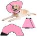 Rollen ruff for dog leak protection soft protective collar tape tapes adjustable recycling neck band breathable pet Elisabethane dog collar light pink XL XL Hellrosa