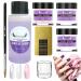 Acrylic Powder and Liquid Set | White Clear Nail Powder Kit Acrylic Nail Extension Professional Acrylic Kit for Beginners/v