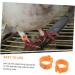 Ipetboom Baby Stuff 100 Pcs Pigeon Anklet Baby Things Chicken Tags Parrot Foot Ring for Pigeon Meat Pigeon Homing Pigeon 1.3X1.3CM Orange - Buy Online on GoSupps.com