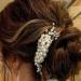 Casdre Pearl Bride Wedding Hair Comb - Silver Crystal Bridal Hair Piece with Rhinestones - Buy Online on GoSupps.com