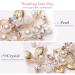 Elegant Gold Bridal Jewelry Set | Crystal Hairpins & Flower Hair Accessories for Brides - Buy Online on GoSupps.com