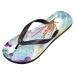 Mnsruu Tropical Floral Cactus Flower Flip Flops | Stylish Home Hotel Spa & Travel Footwear for Men & Women - Buy Online on GoSupps.com