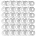 Pinhoollgo 100 Pieces Metal Stamping Blanks Aluminum Flat Washers Silver Round Washers Round Stamping Tags with Center Hole for Bracelet DIY Craft Jewelry Making Screw Fastening (10 x22 x1 mm)