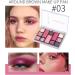 12 Color Matte Eyeshadow Palette Glitter Eye Shadow Long Lasting Make up with Sweat Resistance Multifunctional for Leisure Parties Weddings Goforwealth - Buy Online on GoSupps.com
