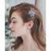 Cimenexe Bohemian Crystal Flower Hair Comb Pearl Flower Hair Barrette Gold Leaf Headpiece Vintage Pearl Headwear Hairpiece Decorative Wedding Comb Hair Accessories Jewelry for Women and Girls Gifts - Buy Online on GoSupps.com