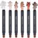 Eyeshadow Stick Makeup Set 6 Colors Shimmer Glitter Pearl Cream Eye-Shadow Stick Double Head Shimmer Cream Eyeshadow Makeup Waterproof Long Lasting Matte Shimmer EyeShadow Highlighter - Buy Online on GoSupps.com