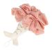 Lurrose Bath Loofah Sponge Mermaid Tail Shower Balls Flower Hanging Exfoliating Body Pad Shower Srubber Bathroom Supplies for Women Men (Pink)