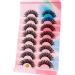 Dramatic D-Curly Mink False Eyelashes - 8 Pairs of Natural Fluffy Fake Lashes (025) - Buy Online on GoSupps.com