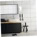 KITANDOVE 2pcs No Punching Hook Clothes Rack Bathrobe Towel Shower Door Hook Storage Hooks Stainless Steel 18X4.2CM Black2 - Buy Online on GoSupps.com