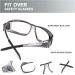LVIOE Fit Over Blue Light Blocking Glasses | Anti Blue Light Eyewear for Prescription & Reading Glasses - A01 Grey Frame - Buy Online on GoSupps.com