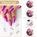 Lusofie 30Pcs 3D Star Rhinestone Nail Charms - Silver & Gold Alloy Star Gems for Nail Designs - DIY Nail Accessories - Buy Online on GoSupps.com