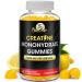 Creatine Gummy Supplement- Lemon Flavored Creatine Monohydrate Pre Workout Chews for Energy Boost Creatine Supplement for Building Muscle and Strength Vegan Non-GMO 90 Count