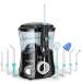 Mundschusche electrically for zan cleaning apiker interdler cleaner Professional water fin with stepless water pressure setting 600ml water tank 8 different function nozzles - black