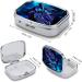 Blue Owl Print Pill Box - 2 Compartment Portable Medicine Organizer | Decorative Metal Pill Case for Pocket or Purse - Buy Online on GoSupps.com