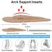 Arch Support Shoe Inserts for Women & Men - 12PCS Gel Insoles for Flat Feet - Relieve Pressure & Pain - 3 Black/3 Clear - Reusable & Comfortable - Buy Online on GoSupps.com