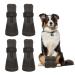 Verdpe 4 pieces of dog shoes Paw protection anti-slip socks for dogs with adjustable straps dog shoes outdoor against licking and sliding (L)