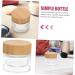 minkissy Bamboo Lid Cream Bottle Containers with Lids Sample Jars Lip Balm Containers Cosmetic Containers Cosmetic Cream Jar Refillable Cream Jar Empty Cream Jar Glass Wood Travel - Buy Online on GoSupps.com