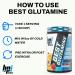 BPI Sports Best Glutamine Supplement, L Glutamine Powder for Gut Health, Muscle Recovery and Immune Support 6 Advanced Glutamine Types + Vitamin C 50 Servings Berry Citrus Flavor Berry Citrus 1.08 Pound (Pack of 1) - Buy Online on GoSupps.com