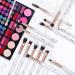 DUAIU 16Pcs Eye Makeup Brushes Set - Premium Synthetic Eyeshadow, Eyebrow, and Eyeliner Blending Brushes with Marble Handles and Pink Cosmetic Bag - Buy Online on GoSupps.com