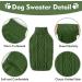 Alagirls Small Dog Sweater - Warm Turtleneck Winter Clothing for Chihuahua Yorkie Poodle & Pomsky - Army Green M - Buy Online on GoSupps.com