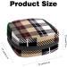 Buy Women's Bonds Storage Pockets - Portable Period Kit Bag in Checkered Brown Black White & Blue - Perfect for Feminine Products - Buy Online on GoSupps.com