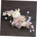 FRCOLOR Comb for Bride Wedding Hair Comb Bridal Hair Comb Women Comb Headpiece Tiara Bridal Comb Hair Comb for Bride Women Hair Comb Dress Headpiece Twisted Ladies Pink - Buy Online on GoSupps.com