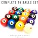 ELITER SPORTS Premium Phenolic Resin 5A Grade Pool Balls - Regulation Size and Weight - Complete 16 Ball Billiard Set - Buy Online on GoSupps.com