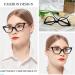 MARE AZZURO Cat Eye Reading Glasses for Women - Stylish Cute Readers in Black (1.75) - International Shipping Available - Buy Online on GoSupps.com