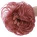 Thick Ash Pink Hair Donut Scrunchie - Wavy Curly Messy Hairpiece for Updo and Ponytail - Buy Online on GoSupps.com