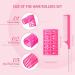 12 Pcs Large Plastic Hair Rollers with Rat Tail Comb for Hairdressing Styling - Pink (2.6x1.4 Inch) - Buy Online on GoSupps.com