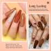 Purity Brown Color Dip Powder Nails - 28g/Box Fine Dipping Powder No.144 - Gel-Like Finish, No Lamp Cure Needed - Buy Online on GoSupps.com
