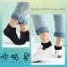 Athlemo 6 Pairs Non-Binding Bamboo Diabetic Ankle Socks 10-13 Black - Moisture Wicking & Cushioned for Women & Men - Buy Online on GoSupps.com