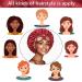 Satin Bonnet 4 Pack for Black Women - Silk Sleep Caps for Curly Hair - Wide Soft Band - Hair Bonnet for Sleeping - Set of 4 - Buy Online on GoSupps.com