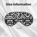 SSIMOO Black & White Checkered Sleep Mask - Adjustable Breathable Eye Mask for Comfortable Sleep | International Shipping - Buy Online on GoSupps.com
