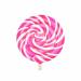 Cotton Candy Premium Sweet Whirls Lollipops 24 count 60 Grams & 3.25" diameter per piece