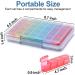 Buy Daviky Weekly Pill Organizer - 4 Times a Day Moisture-Proof 7-Day Pill Case Travel-Friendly with 28 Compartments for Vitamins & Meds - Buy Online on GoSupps.com