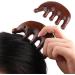 Buy Hedgehog Meridian Massage Comb | Five Teeth Wide Tooth Sandalwood Comb for Scalp Head & Body Massage | Natural Acupressure Tool Gift for Men & Women - Buy Online on GoSupps.com