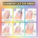 GAOY Cat Eye Gel Nail Polish - Glitter Holographic UV Gel 16ml Reflective Translucent Nail Art in Silver Rainbow (1394) - International Shipping Available - Buy Online on GoSupps.com
