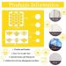 12-Piece Honeycomb Bee Stencil Set for Painting on Wood, Walls, Fabric - Reusable Hexagon Drawing Templates for DIY Crafts, Furniture, and more! - Buy Online on GoSupps.com