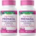 Prenatal Vitamins with Folic Acid | 60 Capsules | Non-GMO & Gluten Free Supplement | by Nature's Truth | Pack of 2