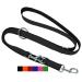 Dey - Premium Hundeleine Air Mesh 2m |3 -way adjustable |For small medium -sized and large dogs |Many colors |Doubleein dog cat |Tow leash |Fire leash |Puppy leash |Black M m/l - 2.5 x 200 cm black